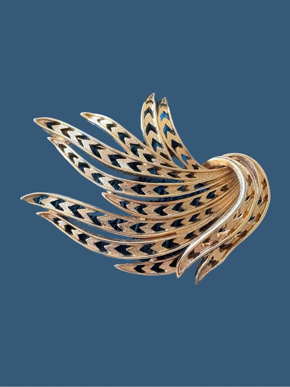 Vintage signed Monet Gold-Tone Brooch